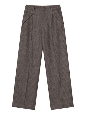 Petite Studio Nyc Reign Wool Pants - Brownstone